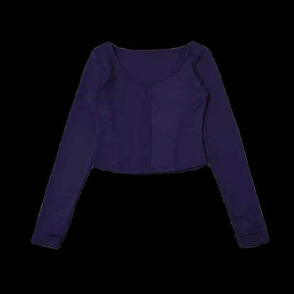 Ropa de yoga fitness para mujer, ropa deportiva de manga corta con escote cuadrado, otoño 2025, de secado rápido, transpirable y adelgazante.