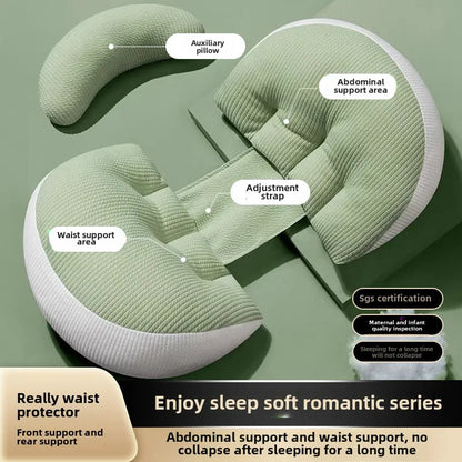 Almohada de cintura para maternidad, almohada de lactancia para embarazadas, ropa de cama para dormir para madres, almohadas corporales para embarazadas, accesorios de ayuda para el embarazo