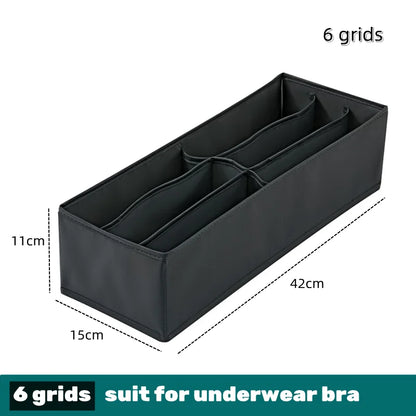Organizador para ropa interior, calcetines, sujetadores, pantalones, bufandas, corbatas, caja de almacenamiento, organizador de ropa para vaqueros, divisores para cajones, organizador de ropa