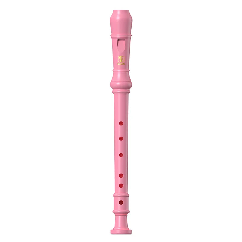 Flauta dulce soprano SWAN para niños principiantes, flauta dulce con digitación alemana en clave C, 3 piezas con kit de limpieza
