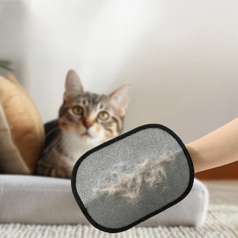Guantes de depilación de mascotas de doble cara, reutilizables, para perros y gatos, guantes de limpieza estática para alfombras y muebles.