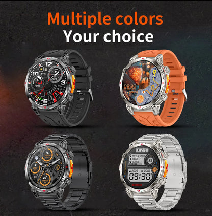Reloj inteligente con GPS para hombre, pulsera deportiva con control del ritmo cardíaco, Bluetooth, llamadas, 530 mAh, resistente al agua hasta 3 ATM, 2025