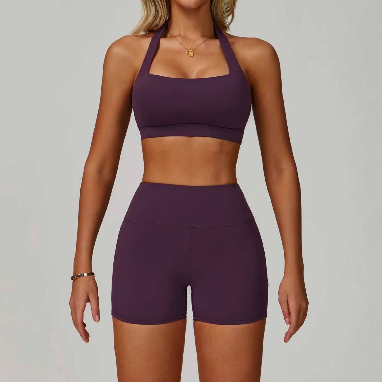 2 Piece Set Women's Tracksuit Fitness Clothes Yoga Sets Sportswear Workout Bra High Waist Leggings Set Gym Clothing Sports Suits