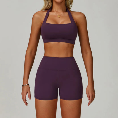 2 Piece Set Women's Tracksuit Fitness Clothes Yoga Sets Sportswear Workout Bra High Waist Leggings Set Gym Clothing Sports Suits