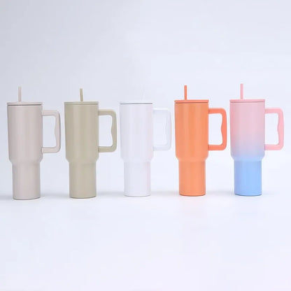 Nueva taza Ice Boss de 40 oz Generación III de acero inoxidable 304 con aislamiento para bebidas frías, con pajita, para automóvil, portátil, para el hogar
