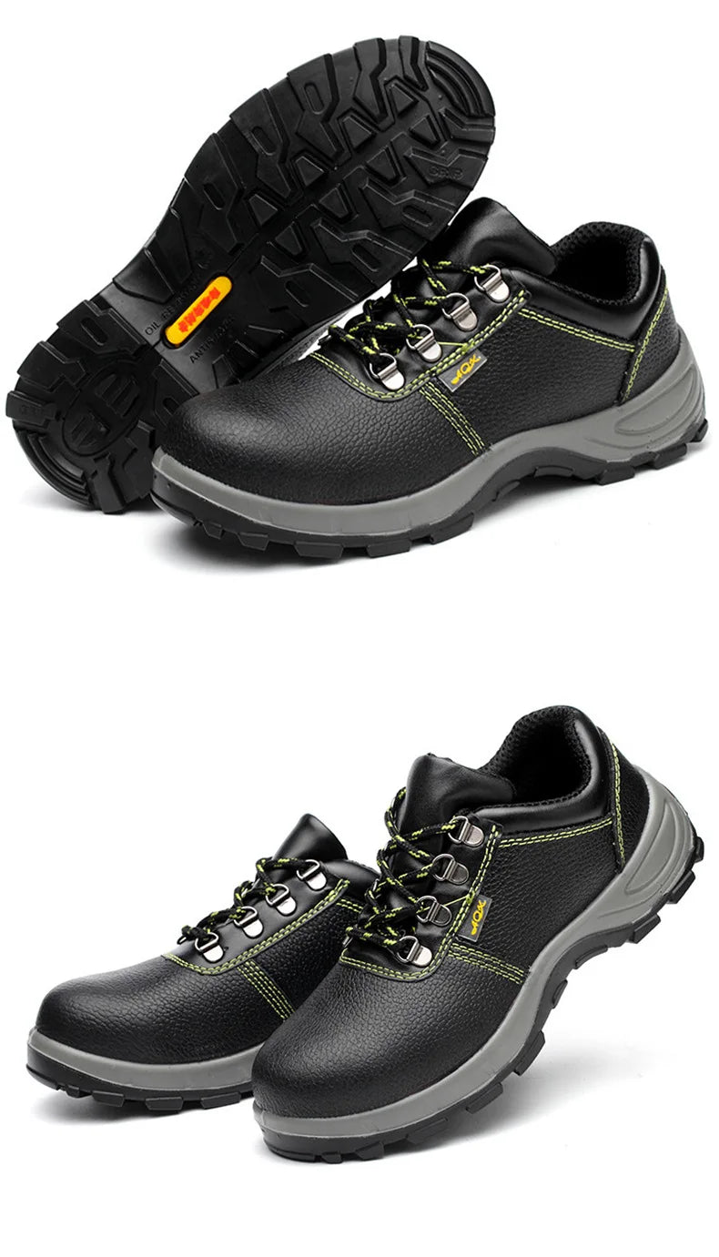 Work Safety Shoes Men Waterproof Slip On Male Breathable Work Steel Toe Shoes Electrical Insulation Construction Sneakers