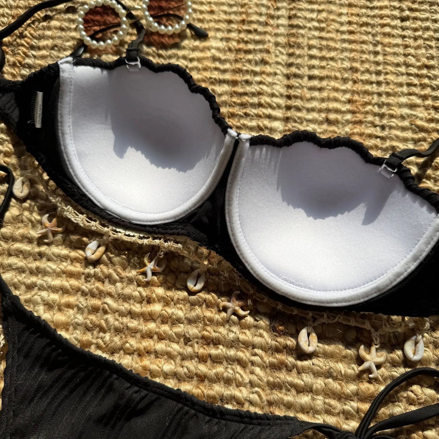 VigoBreviya 2025 Traje de baño de tiras sólidas para mujer Bikini sexy push up brasileño para mujer Traje de baño de playa para mujer Traje de baño de tanga de corte alto atado