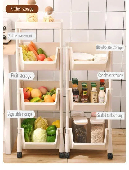 Estantería de libros multicapa con ruedas 2025, para cocina, con ranuras estrechas, para baño, sala de estar, organizador de espacios pequeños