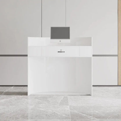 Mostradores de recepción de lujo para oficina, salón de belleza, pequeño bar profesional, moderno, sencillo, muebles comerciales