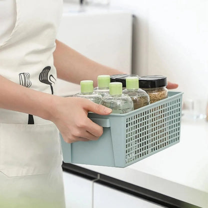 Cesta de almacenamiento para el hogar, cesta de organización moderna clásica, base antideslizante, fácil de desmontar, adecuada para cocina y baño.