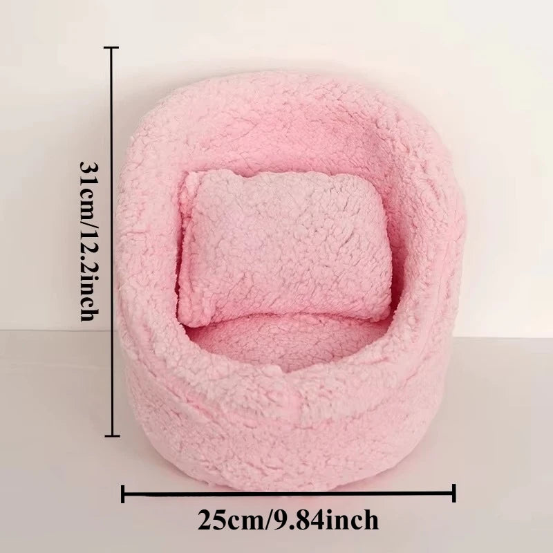 2 piezas de sofá para bebé, accesorios de fotografía para recién nacidos, silla suave de color sólido con juego de cojines y almohadas, accesorios para estudio fotográfico de bebés.
