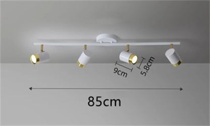 Lámpara de techo LED moderna para interiores, lámpara de araña blanca y negra, foco para sala de estar, dormitorio, comedor, pasillo, foco GU10