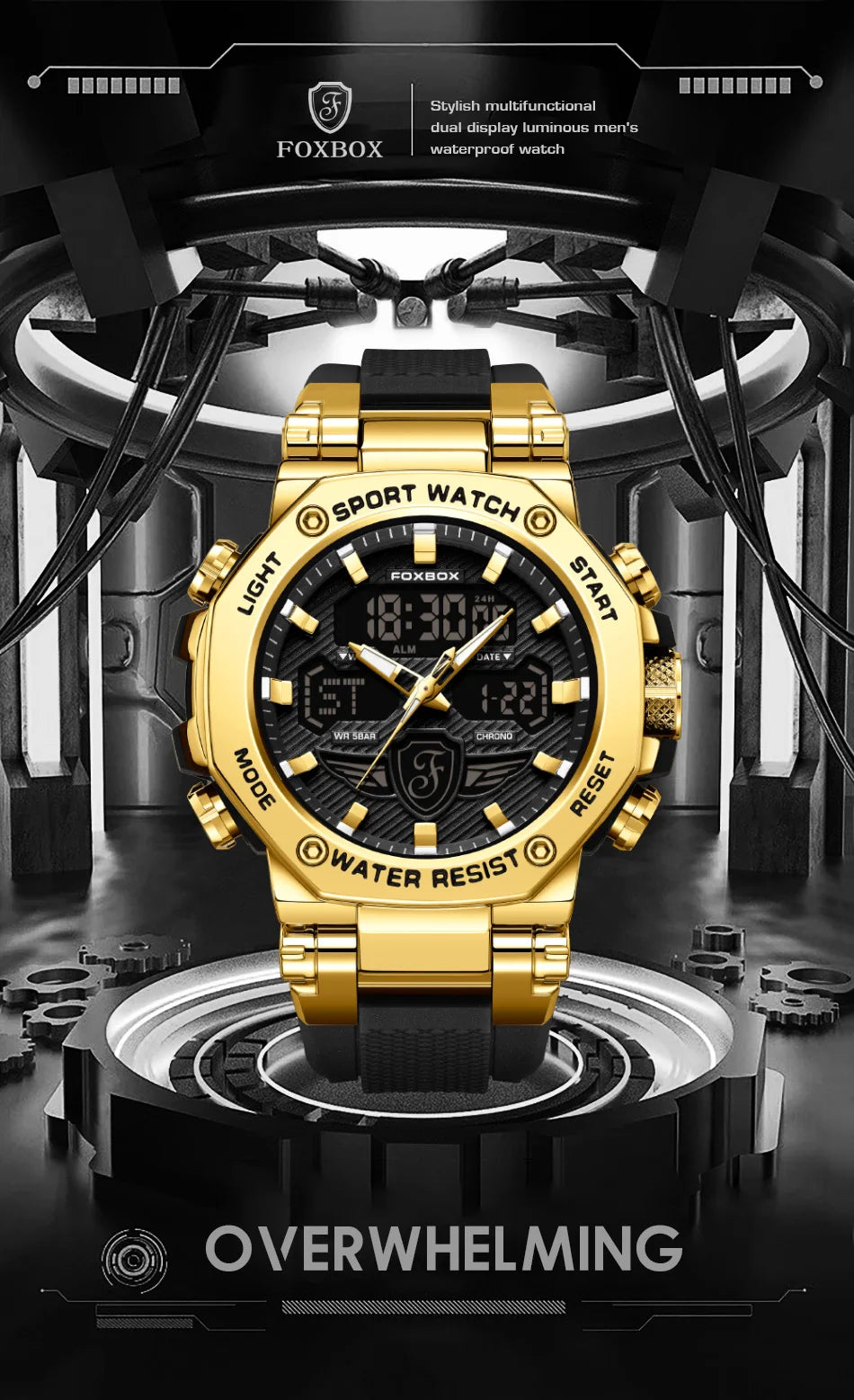 Relojes militares de lujo para hombre LIGE 2024, marca superior, resistentes al agua 5 bar, deportivos, de cuarzo con LED, para hombre, Relogio Masculino.