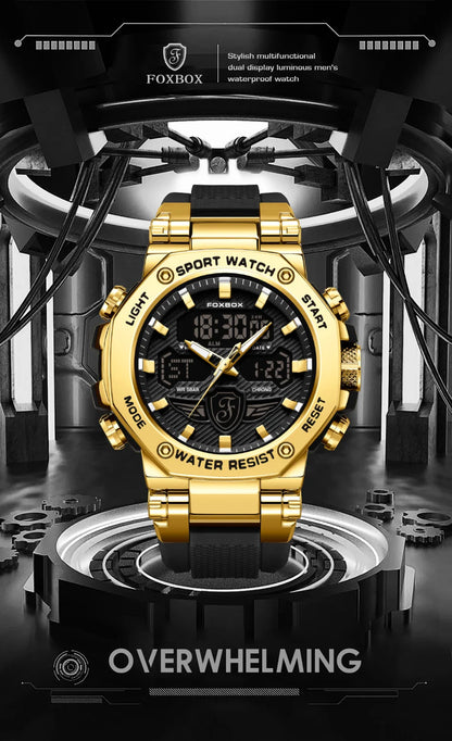 Relojes militares de lujo para hombre LIGE 2024, marca superior, resistentes al agua 5 bar, deportivos, de cuarzo con LED, para hombre, Relogio Masculino.