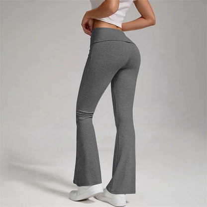 Pantalones de yoga SVEIC, leggings acampanados, deportivos, de cintura alta, para entrenamiento, correr, gimnasio, ropa de mujer.