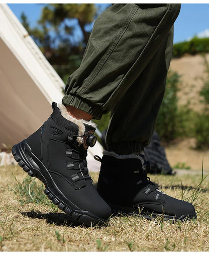 Botas de trabajo de seguridad de invierno para hombre y mujer, tallas 47 y 48, impermeables, ligeras, con puntera de acero, calzado de seguridad protector para hombre.