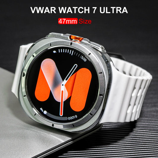Reloj inteligente Vwar Watch 7 Ultra de 47 mm, IP68, resistente al agua, Bluetooth, llamadas, brújula, para hombre y mujer, pantalla AMOLED de 1,43", SpO2