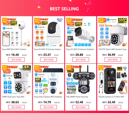 Cámara de seguridad exterior inalámbrica Tuya de 5 MP con WiFi y energía solar, batería de bajo consumo, sensor PIR de presencia, cámara IP de vigilancia a color para visión nocturna