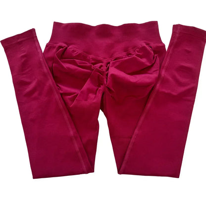 Leggings deportivas sin logo para mujer, efecto push-up, cintura baja, sin costuras, para gimnasio, yoga y entrenamiento.