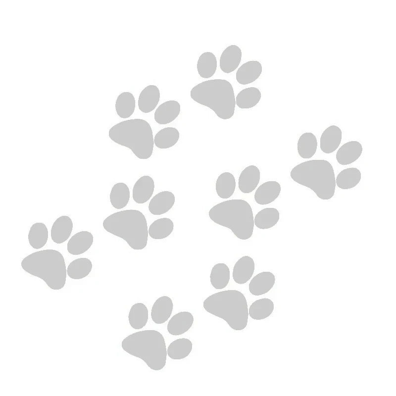 Pegatina con huella de pata de gato para coche, creativa, 3D, con diseño de huella de animal, protector solar, impermeable, para puerta de coche, ventana, accesorios exteriores