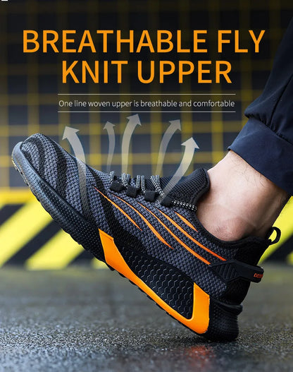 Zapatos de seguridad para hombre, zapatillas de trabajo antiperforación, calzado laboral indestructible, botas de trabajo ligeras para hombre, botas de seguridad.