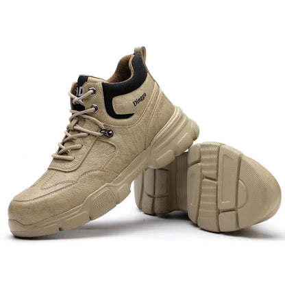 Botas de trabajo indestructibles, zapatos de seguridad para hombre, zapatos con puntera de acero, zapatillas a prueba de pinchazos, zapatos de trabajo antideslizantes para hombre, botas tácticas para hombre.
