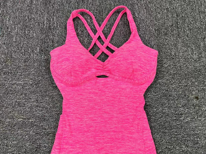 Women Gym Jumpsuit Female Yoga Set Workout One-piece Suit Women Sports Push Up Yoga Clothes Backless Activewear Fitness Set