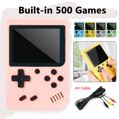 Consola retro arcade de 5 pulgadas con más de 500 juegos clásicos integrados para Game Boy, emulador de TV, videojuegos, reproductor de juegos portátil
