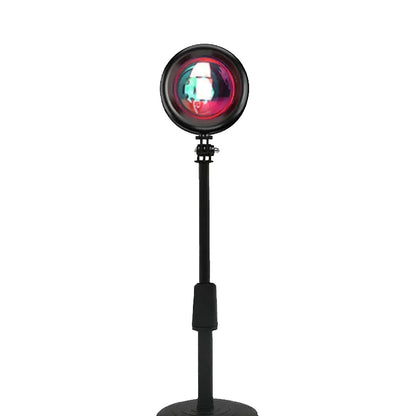 Lámpara de proyector de atardecer con atmósfera de arcoíris, luz nocturna, luz de atardecer para decoración de dormitorio, fondo de pared, lámpara de mesa