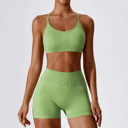 Conjunto de yoga deportivo sin costuras para mujer, 2 o 3 piezas, ropa deportiva para gimnasio, conjuntos de yoga para mujer, chándales, sujetador deportivo, leggings para gimnasio