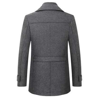 Abrigo de lana para hombre, nuevo modelo 2023, informal, de negocios, a la moda, grueso, cálido, extra moderno, chaqueta de moda fluida.