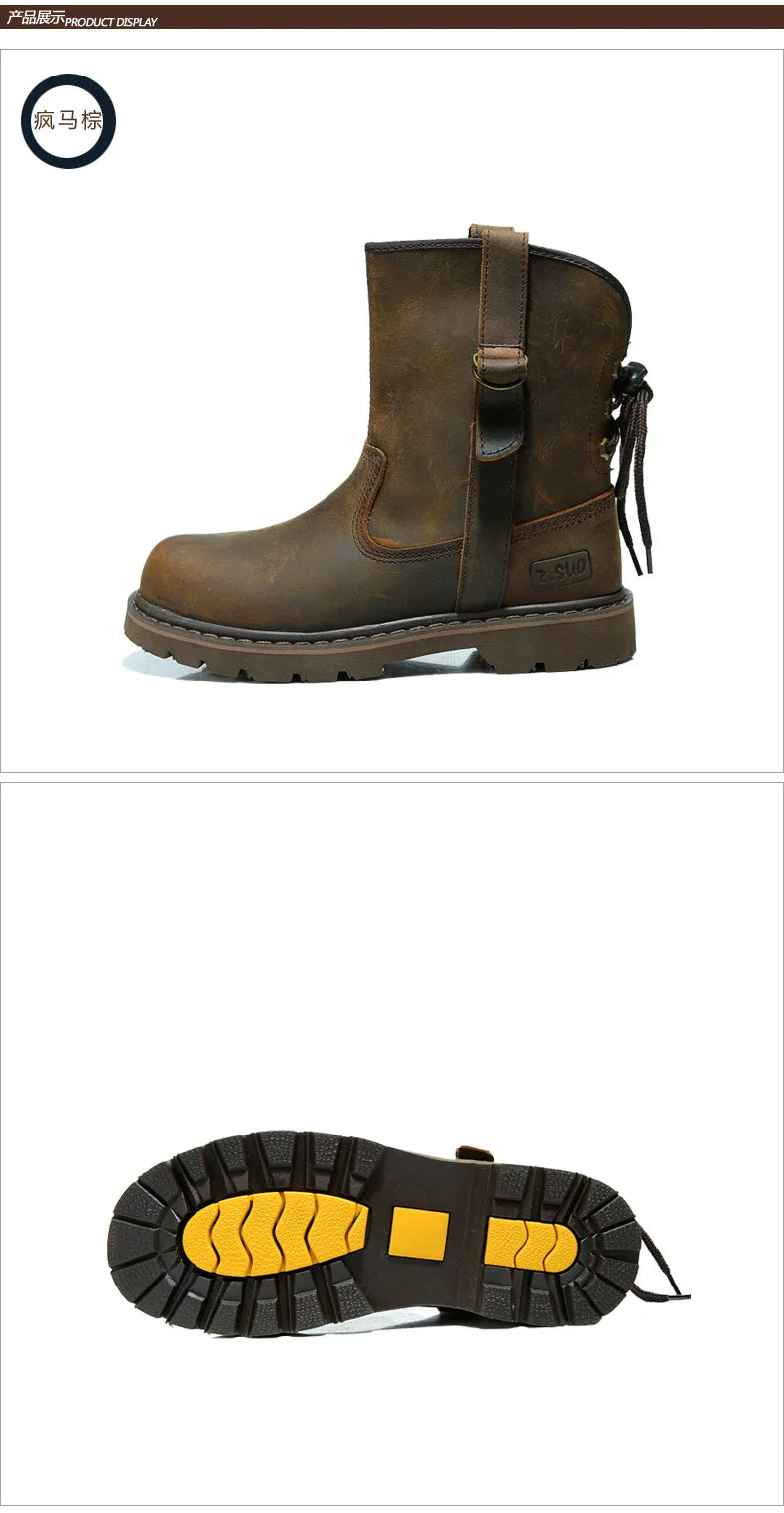 Zapatos de senderismo para hombre, botas de caza impermeables, botines tácticos de combate en el desierto, zapatos de trekking, zapatillas de trabajo de cuero para caminar para mujer