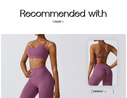 Pantalones de yoga, mallas deportivas para mujer, leggings de gimnasio, suaves, de cintura alta, elásticos, transpirables, de nailon, tipo T.