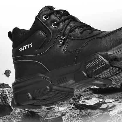 Zapatos de trabajo de seguridad unisex con puntera de acero, transpirables, antiaplastamiento, antipinchazos, calzado de protección laboral para hombres y mujeres, zapatillas, botas de seguridad.