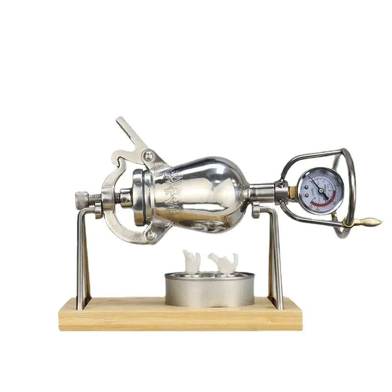 Máquina de palomitas de maíz manual de 300 ml, 360 ml y 500 ml, de acero inoxidable, para hacer palomitas de maíz a fuego abierto.