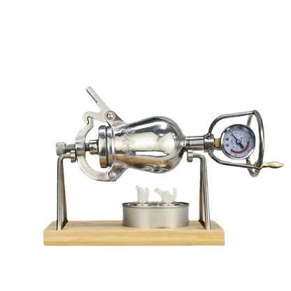 Máquina de palomitas de maíz manual de 300 ml, 360 ml y 500 ml, de acero inoxidable, para hacer palomitas de maíz a fuego abierto.