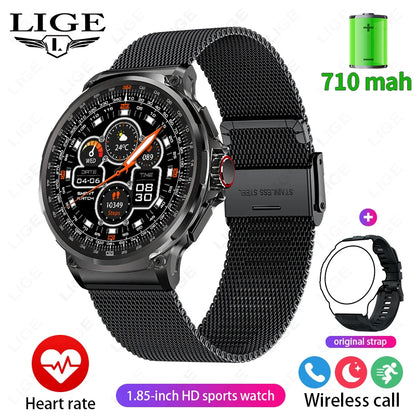 Reloj inteligente Ultra HD de 1,85 pulgadas para hombre, con GPS, pulsera deportiva para exteriores, batería grande de 710 mAh, reloj de seguimiento de actividad física para Android e iOS.