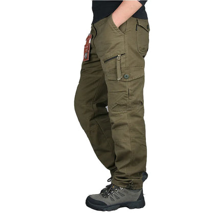 2025 New Autumn Cargo Pants Men Fashion Military Outdoors Man Trousers Long Warm Tactical Cotton Khaki Cargo Pants For Man