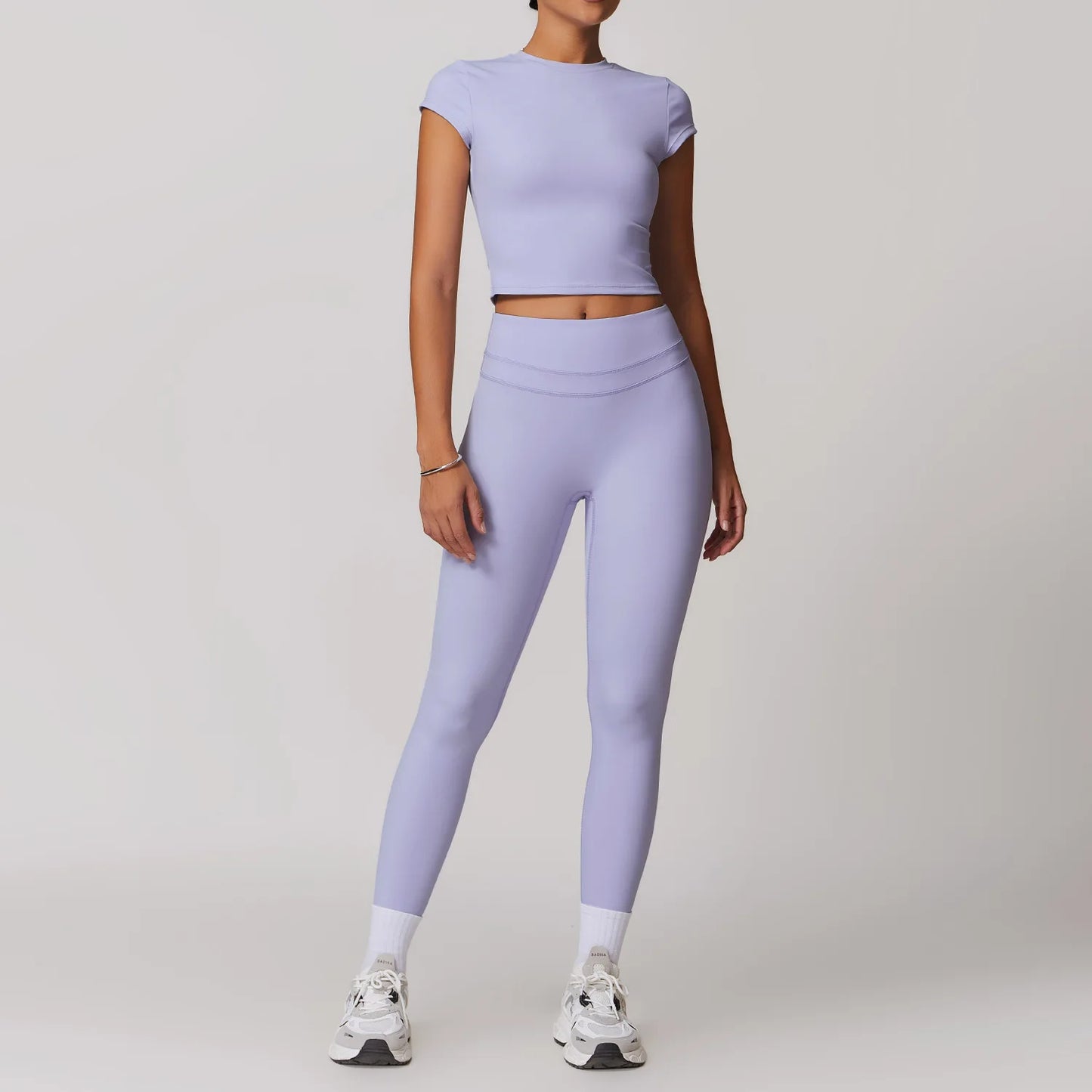 SWELTERING Conjunto de 2 piezas de ropa deportiva para mujer, conjunto de yoga, ropa deportiva para gimnasio, trajes de yoga, conjunto de fitness, chándales, sujetador deportivo, leggings para gimnasio