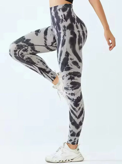 Tie Dye Yoga Pants Gym Leggings Women Seamless High Waist Push Up Sport Tights Scrunch Butt Fitness Workout Leggings