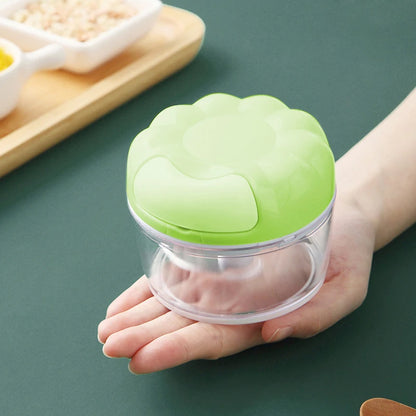 Mini batidoras de alimentos multifunción, picadora de ajo, cortadora de verduras, picadora de carne, prensa de ajo manual para cocina doméstica.