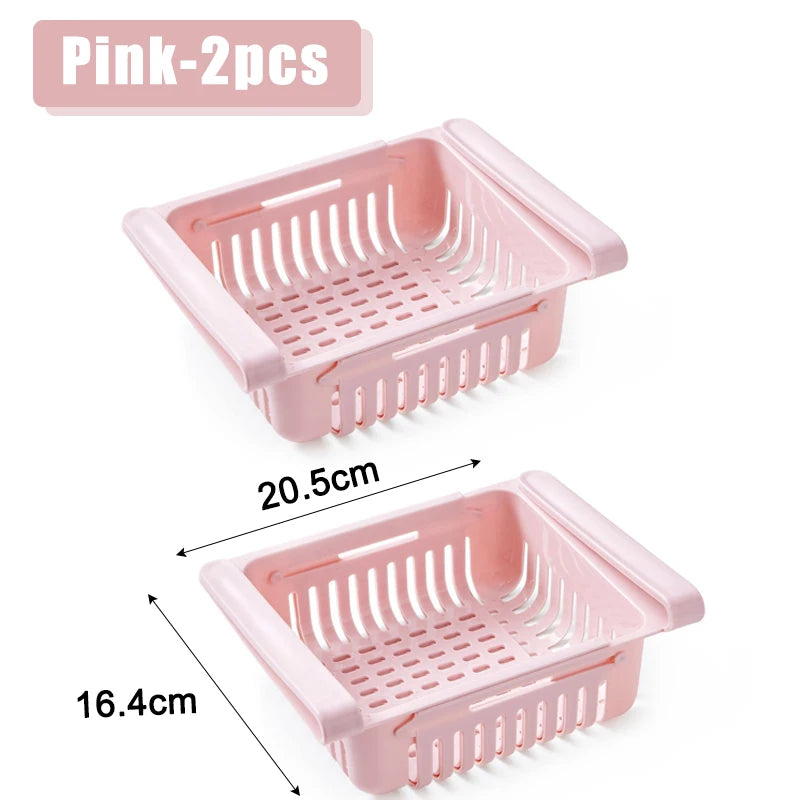 Organizador de refrigerador, caja de almacenamiento, creativo, multifuncional, cajón para refrigerador, para frutas, huevos, alimentos, contenedor de almacenamiento de plástico, estante