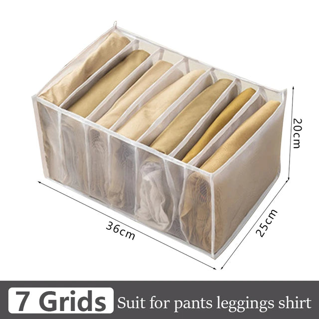 Caja de almacenamiento para organizar jeans, organizador de armario, sistema de organización de ropa, organizador de cajones, armario, organizador de almacenamiento de pantalones