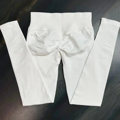 Leggings deportivas sin logo para mujer, efecto push-up, cintura baja, sin costuras, para gimnasio, yoga y entrenamiento.