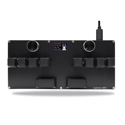 CM51 SayoDevice OSU DJ MAX OUTEMU/Gateron Switches Interruptores magnéticos de disparo rápido Teclado con perilla Pantalla Copiar Pegar Shotcut