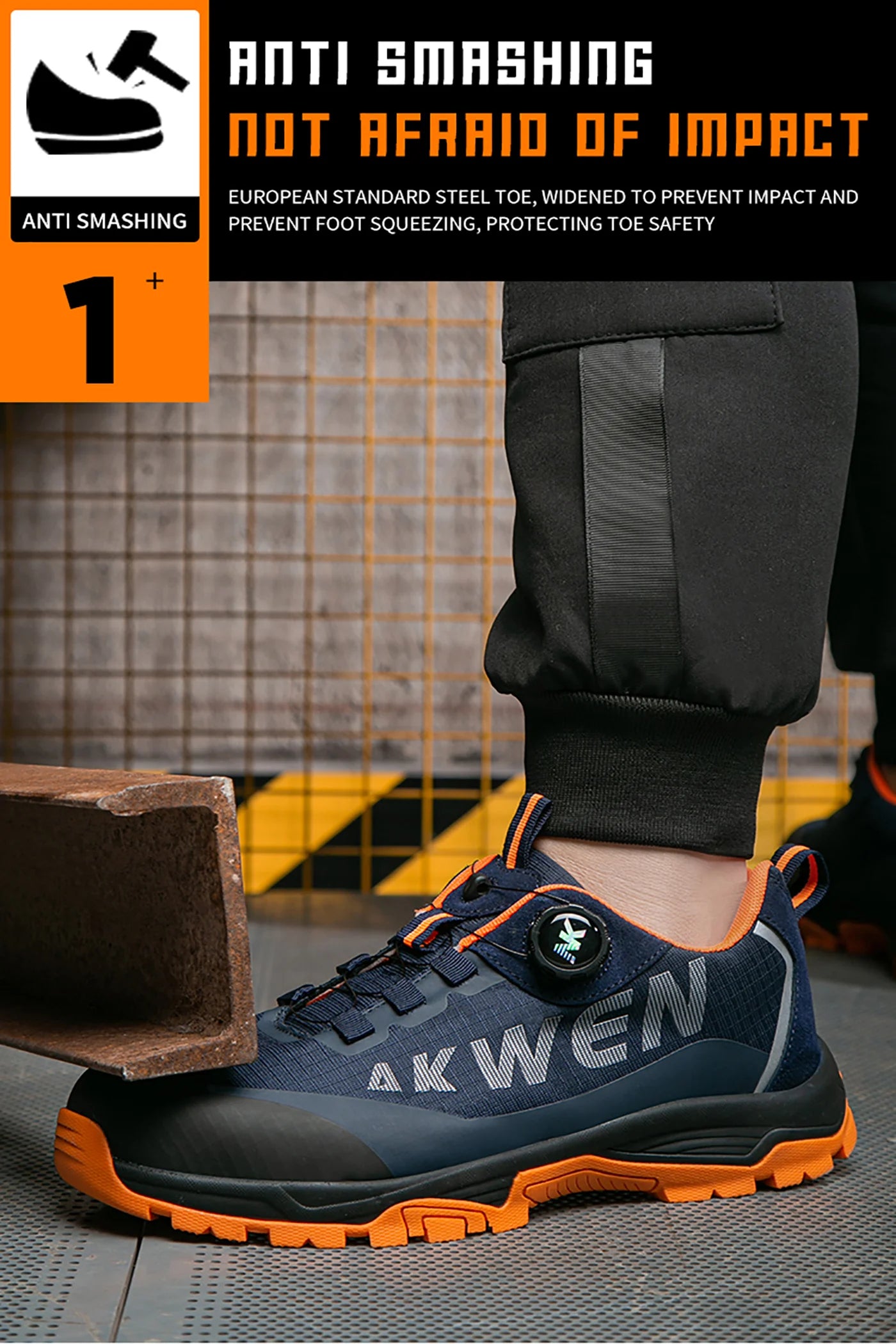 Nuevas botas de seguridad con hebilla giratoria para hombre, zapatillas de trabajo, botas para mujer, transpirables, con puntera de acero, resistentes a pinchazos.