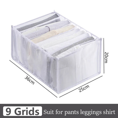 Caja de almacenamiento para organizar jeans, organizador de armario, sistema de organización de ropa, organizador de cajones, armario, organizador de almacenamiento de pantalones