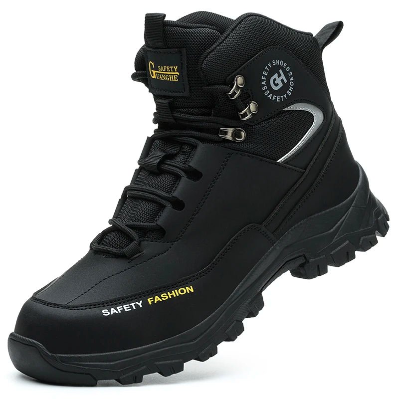 Botas de trabajo, zapatos de seguridad indestructibles, zapatos con punta de acero para hombre, zapatillas antipinchazos, zapatos de trabajo antideslizantes para mujer, botas tácticas para hombre