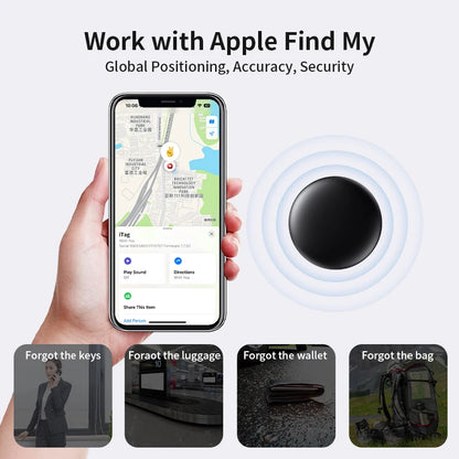 Rastreador antipérdida para Apple Airtag (paquete de 4, 3, 2 y 1) que reemplaza a Find My Bluetooth, rastreador GPS para equipaje, buscador de llaves MFi para iOS.
