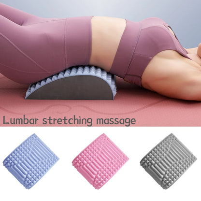 Almohada de estiramiento de espalda, soporte lumbar para cuello, masajeador para cuello, cintura, espalda, hernia discal, alivio del dolor, herramientas de masaje y relajación.